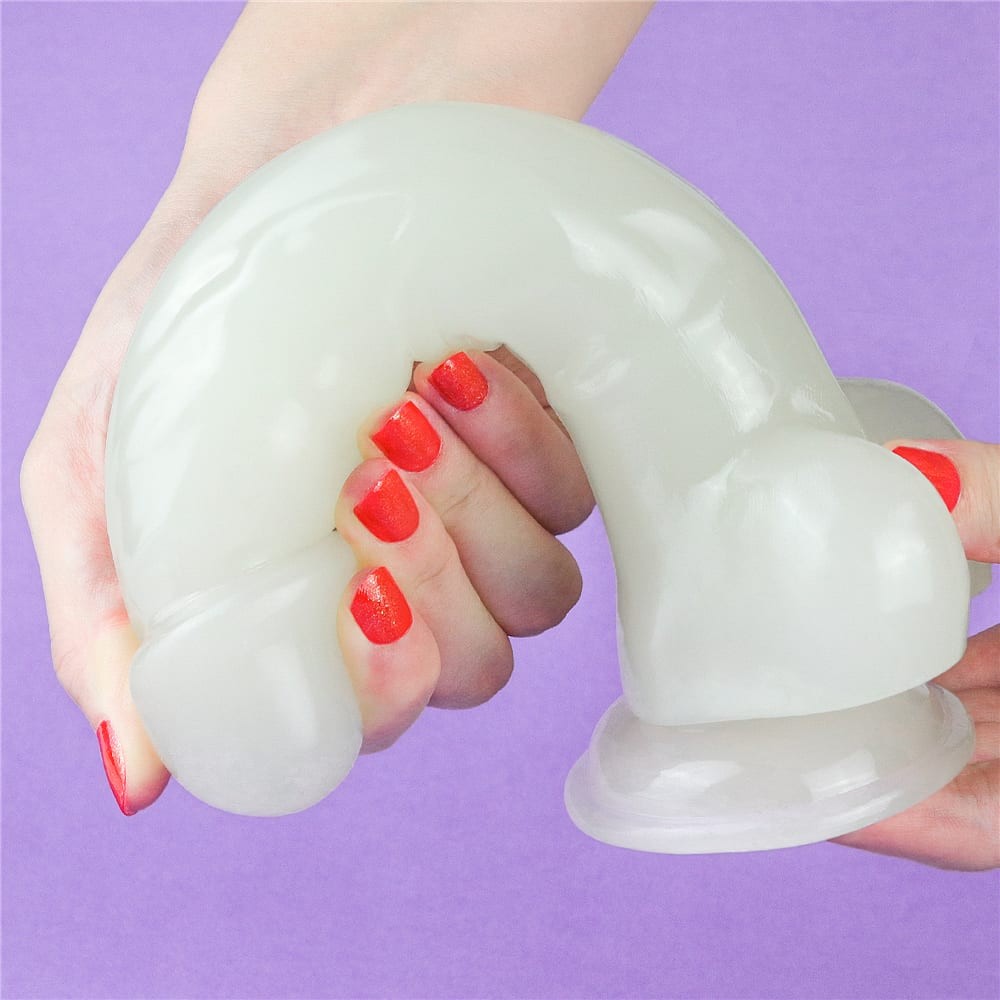 Lumino Play - Dildo Realistic Luminos cu Ventuză 21.5 cm