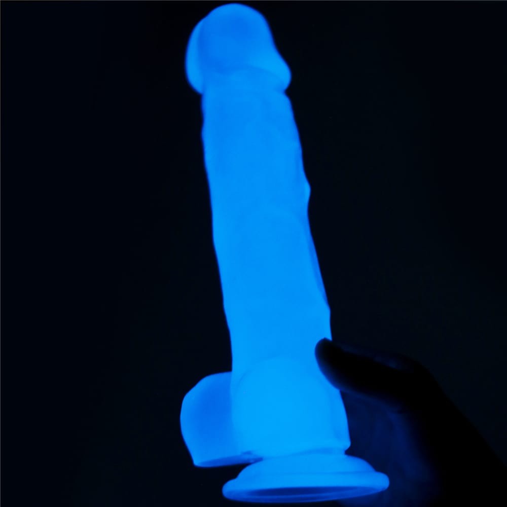 Lumino Play - Dildo Realistic Luminos cu Ventuză 21.5 cm