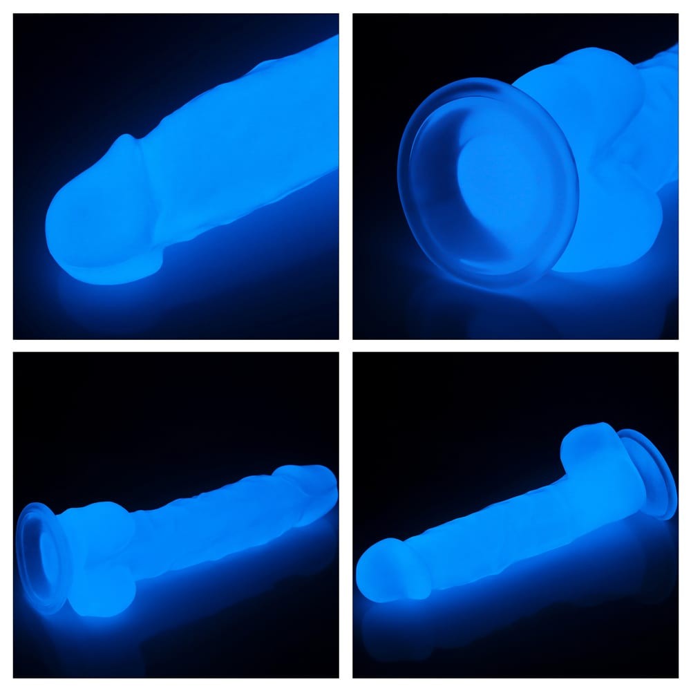 Lumino Play - Dildo Realistic Luminos cu Ventuză 21.5 cm
