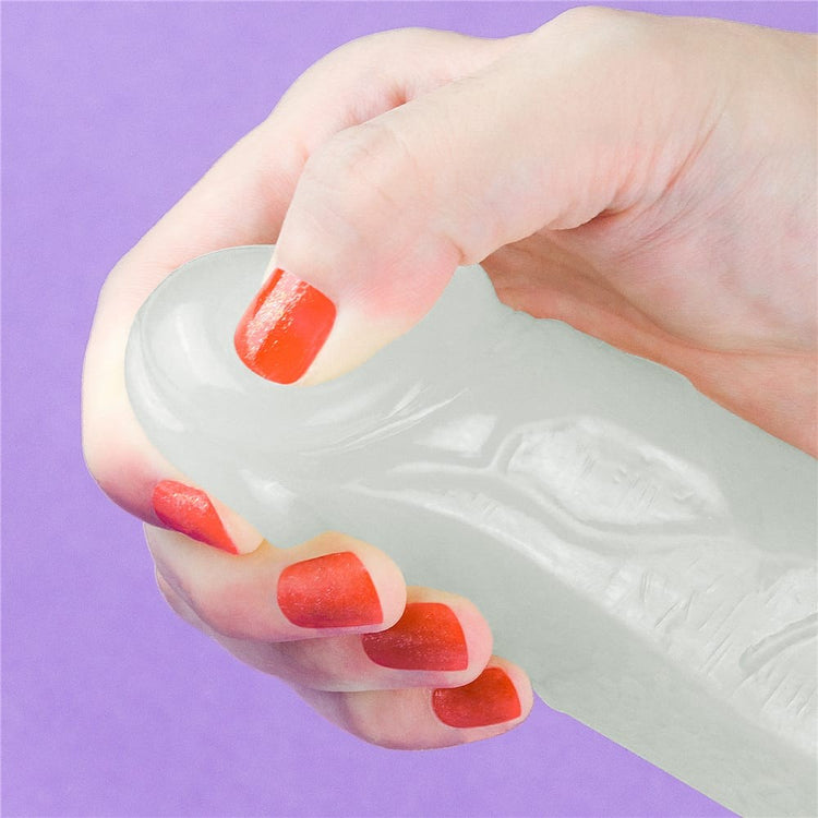 Lumino Play - Dildo Realistic Luminos cu Ventuză 19 cm