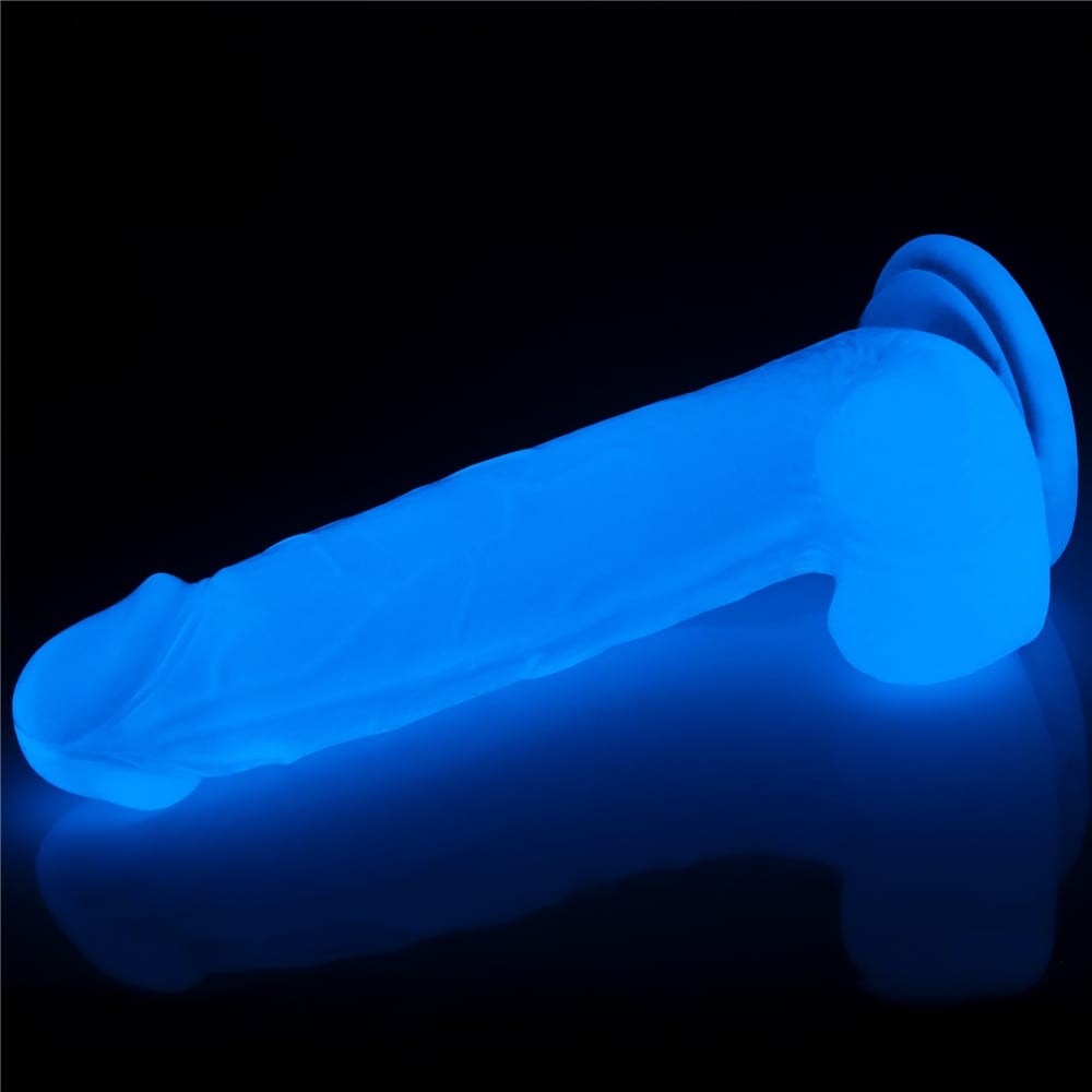 Lumino Play - Dildo Realistic Luminos cu Ventuză 19 cm