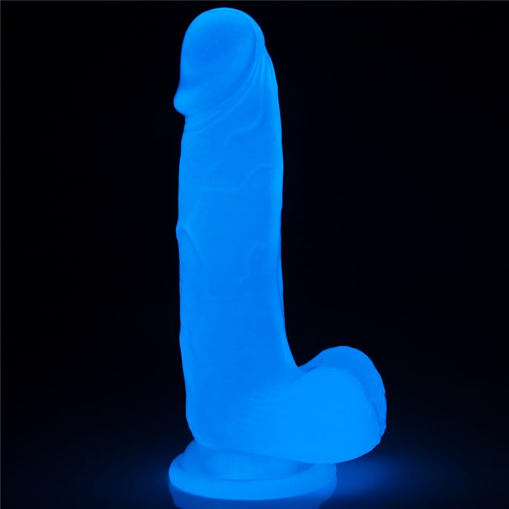 Lumino Play - Dildo Realistic Luminos cu Ventuză 19 cm