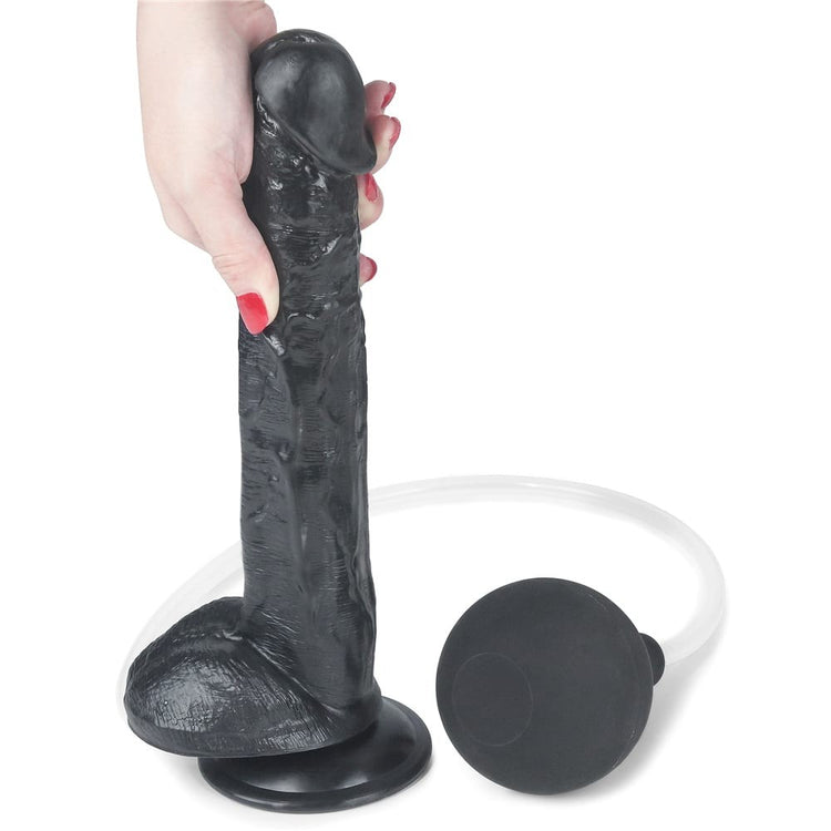 Ejaculare Extremă - Dildo Realistic cu Ejaculare Negru 27.5 cm