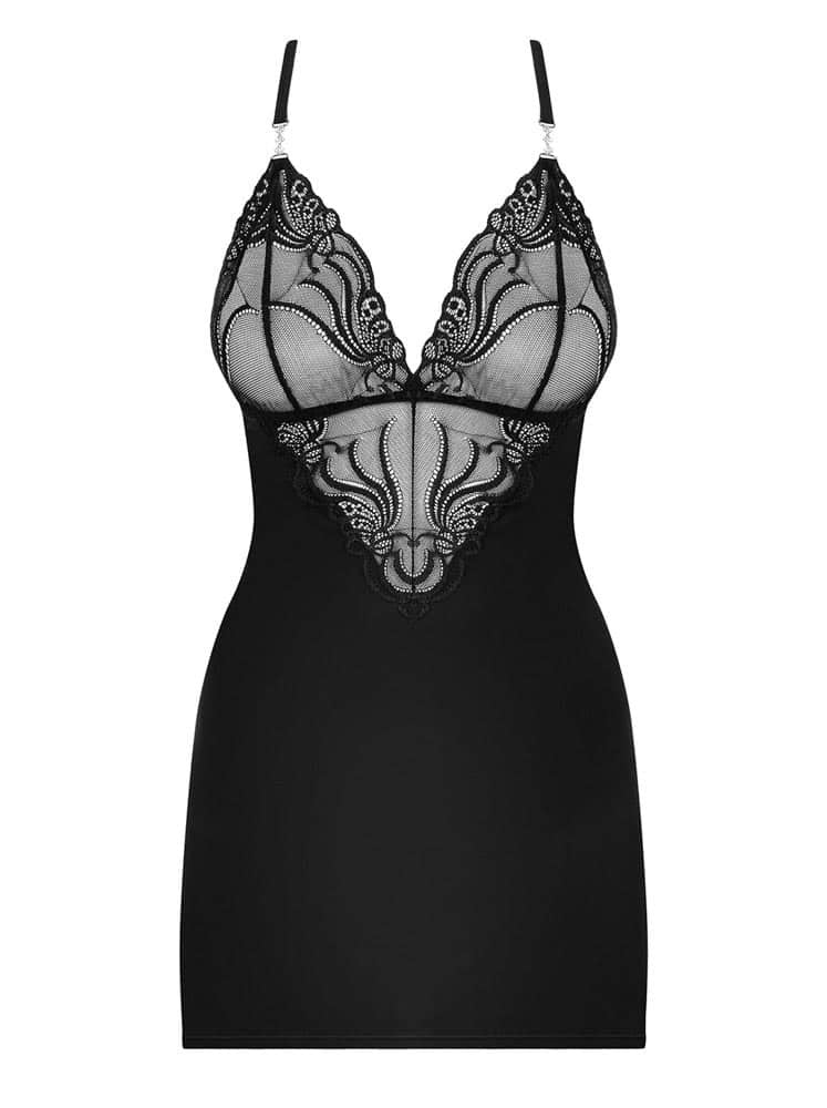828-CHE-1 chemise & thong S/M - detaliu 2