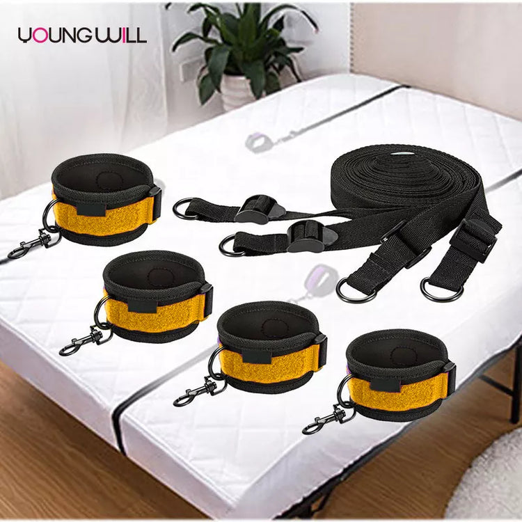 Set bondage Young Will mov cu prindere de pat pentru mâini și picioare