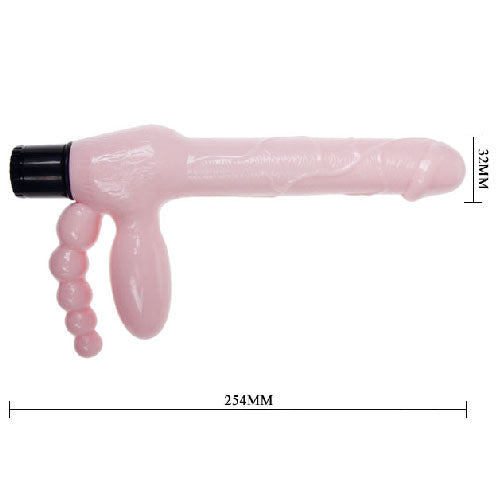 Uzi - Strap on realistic fara curele cu vibratie 25 cm