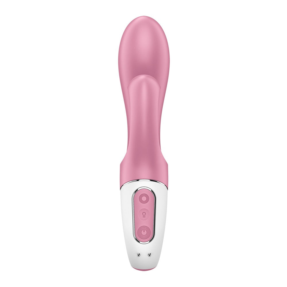 Air Pump Bunny 2 light red - Vibrator Iepuras Gonflabil, 20x4.2 cm - detaliu 4