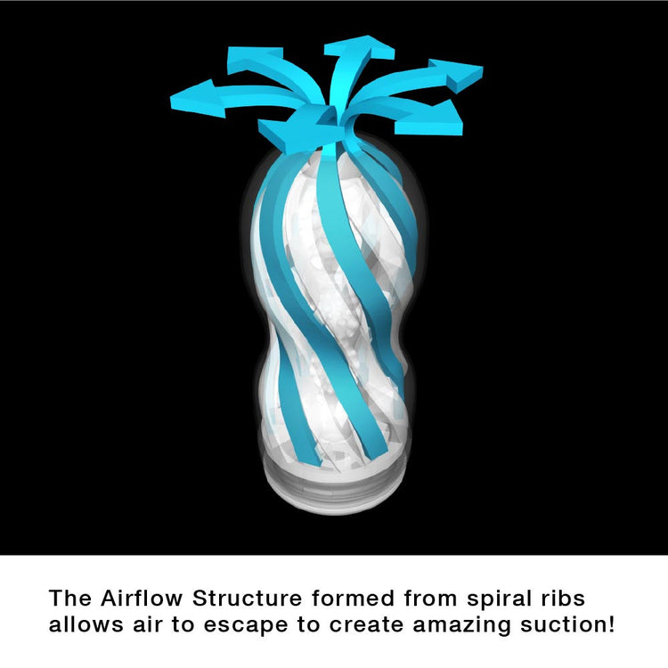 Air-Tech Strong - Masturbator alb, 15 cm - detaliu 6