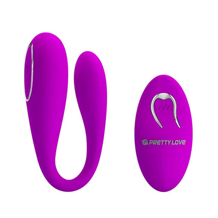 Algernon - Vibrator wireless pentru cuplu, 9.6 cm, mov - detaliu 1