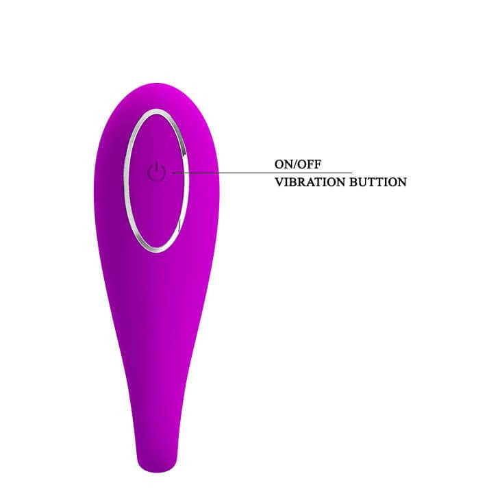 Algernon - Vibrator wireless pentru cuplu, 9.6 cm, mov - detaliu 2