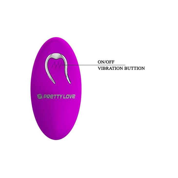 Algernon - Vibrator wireless pentru cuplu, 9.6 cm, mov - detaliu 3