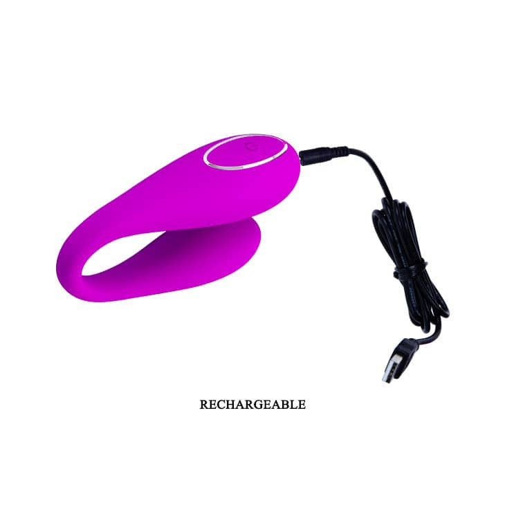 Algernon - Vibrator wireless pentru cuplu, 9.6 cm, mov - detaliu 6