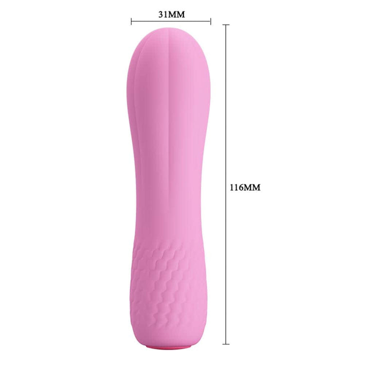 Alice - Mini-vibrator roz, 11.6 cm - detaliu 7