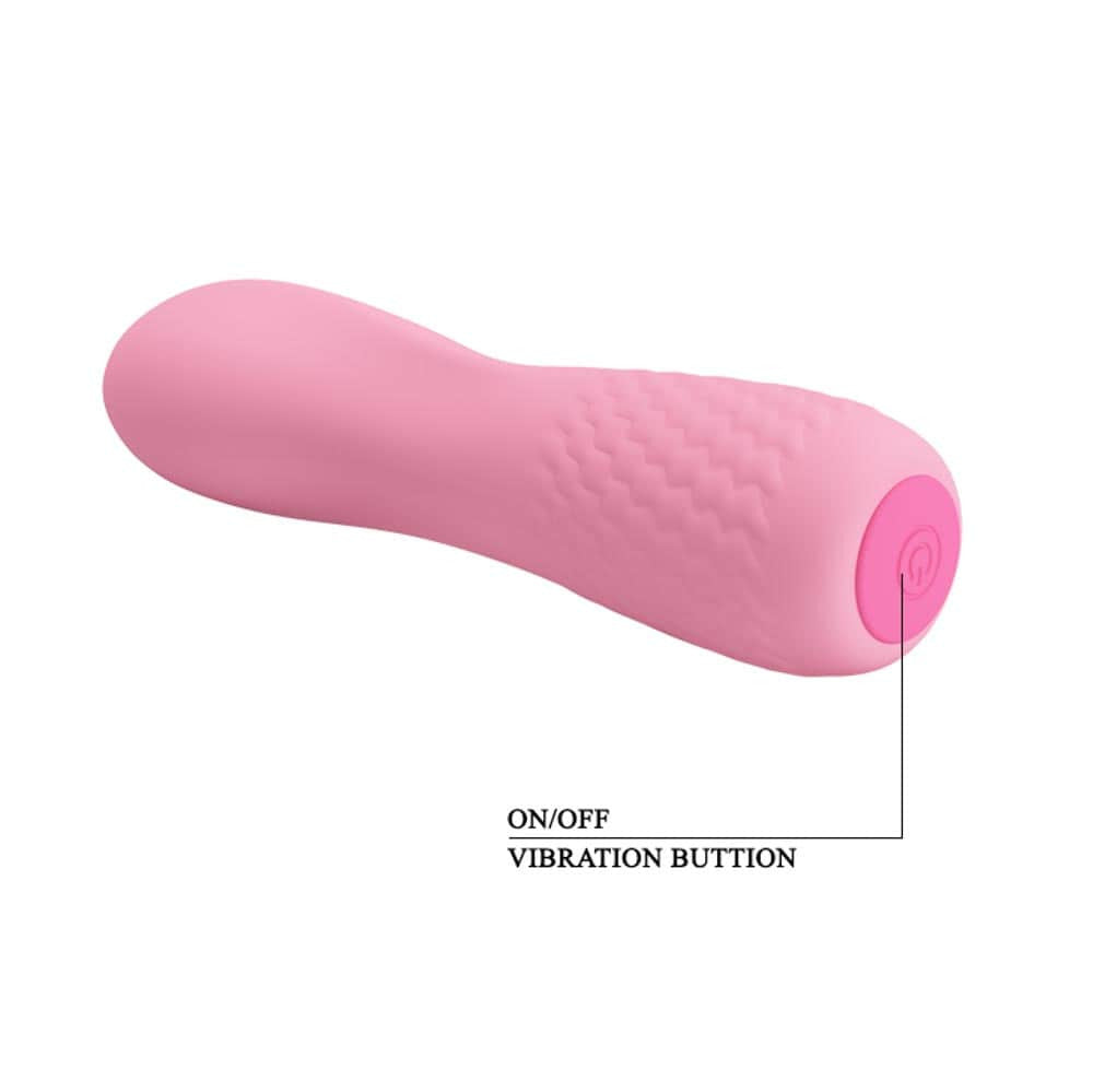 Alice - Mini-vibrator roz deschis, 11.6 cm - detaliu 4