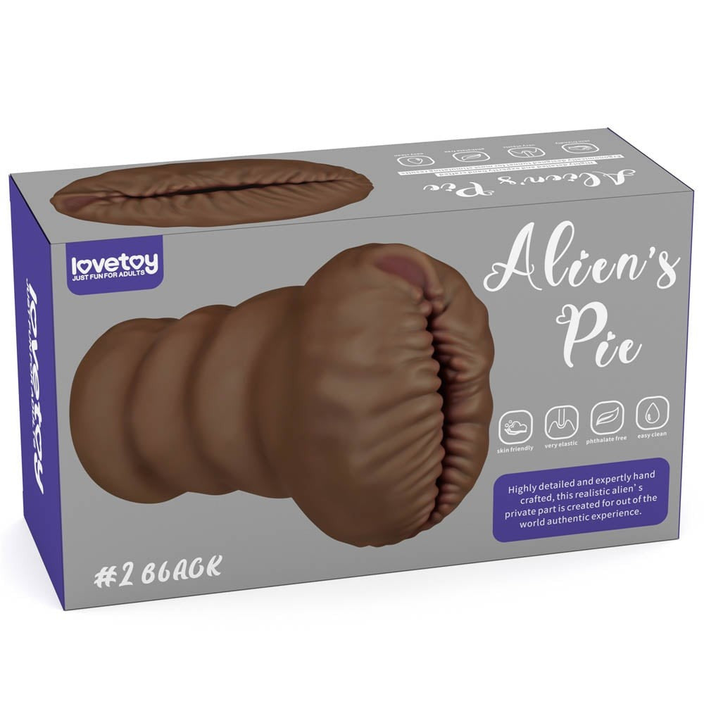 Alien's Pie 2 - Masturbator bărbați, maro, 23 cm - detaliu 8