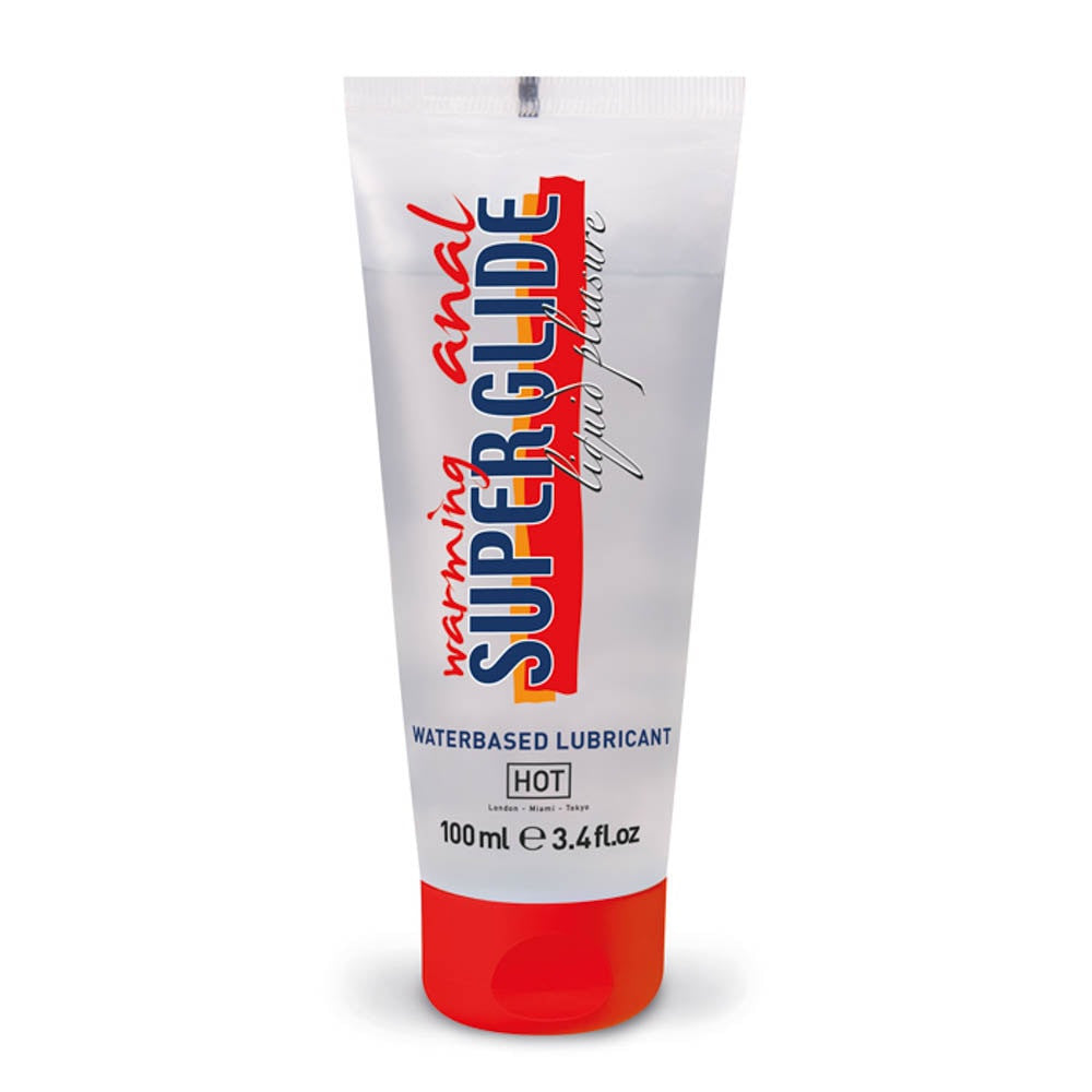 Anal Superglide Warming - Lubrifiant Baza Apa cu Efect Incalzire, 100 ml
