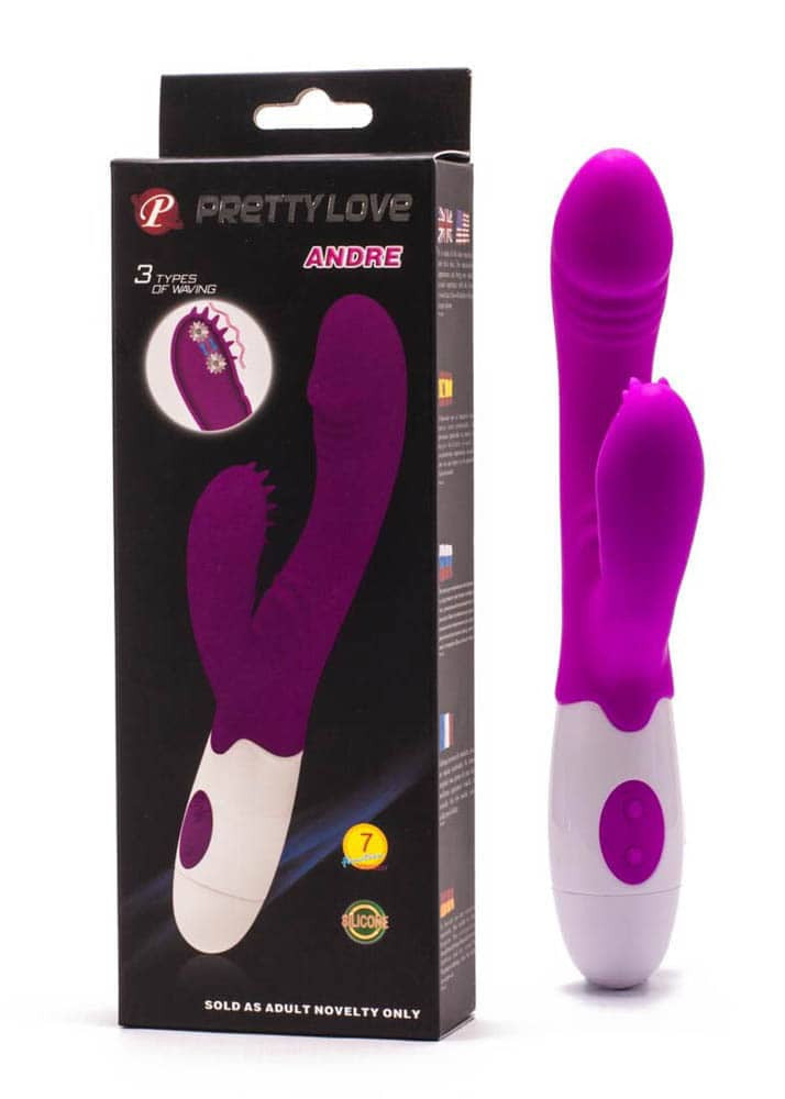 Andre - Vibrator iepuraș cu striații, 20 cm - detaliu 5