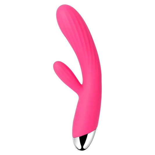 Angel - Vibrator iepuraș, roșu, 19 cm - detaliu 2