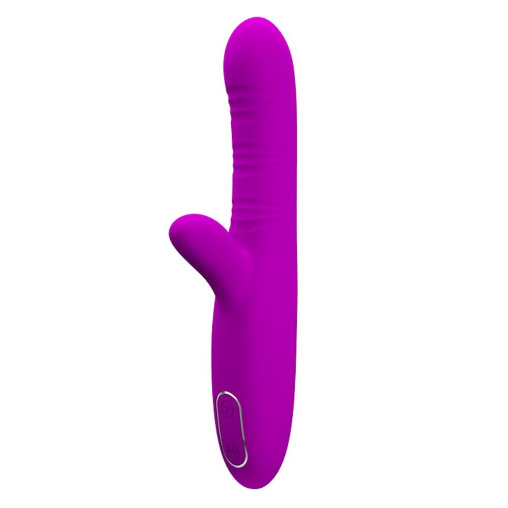 Angelique - Vibrator iepuraș, mov, 22 cm - detaliu 3