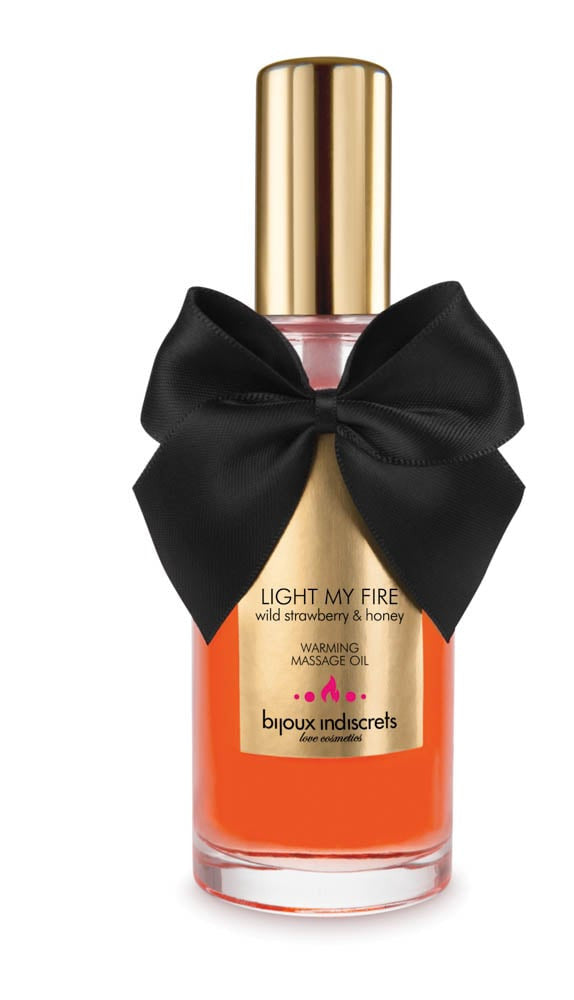 Aphrodisia Light My Fire - Ulei de Masaj cu Efect de Incalzire si Aroma de Capsuni si Miere, 100 ml