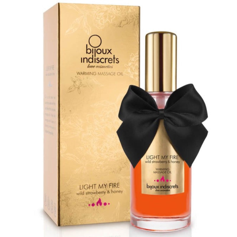 Aphrodisia Light My Fire - Ulei de Masaj cu Efect de Incalzire si Aroma de Capsuni si Miere, 100 ml - detaliu 1