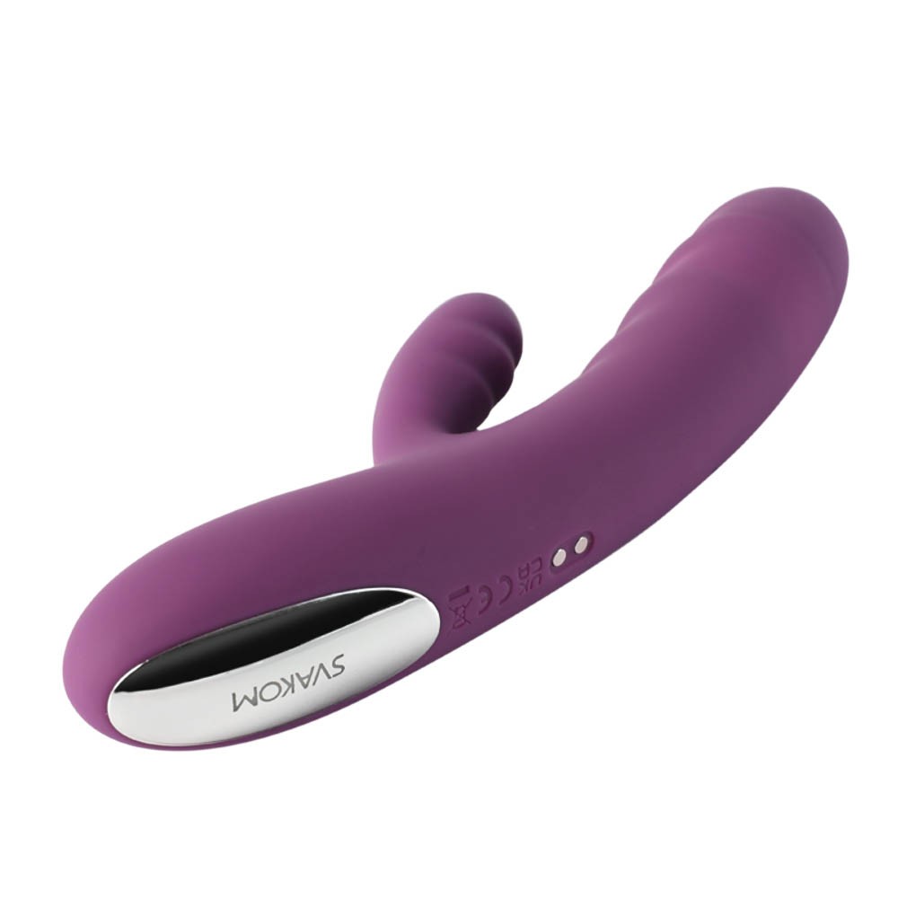 Avery Lilac - Vibrator Iepuras cu Functie Impingere, 18,6 cm - detaliu 2