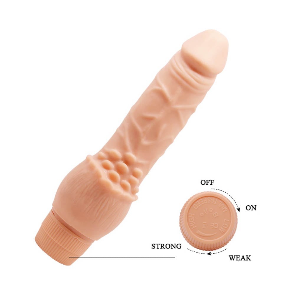 Barbara Clark - Vibrator realist cu striații, 19.5 cm - detaliu 1
