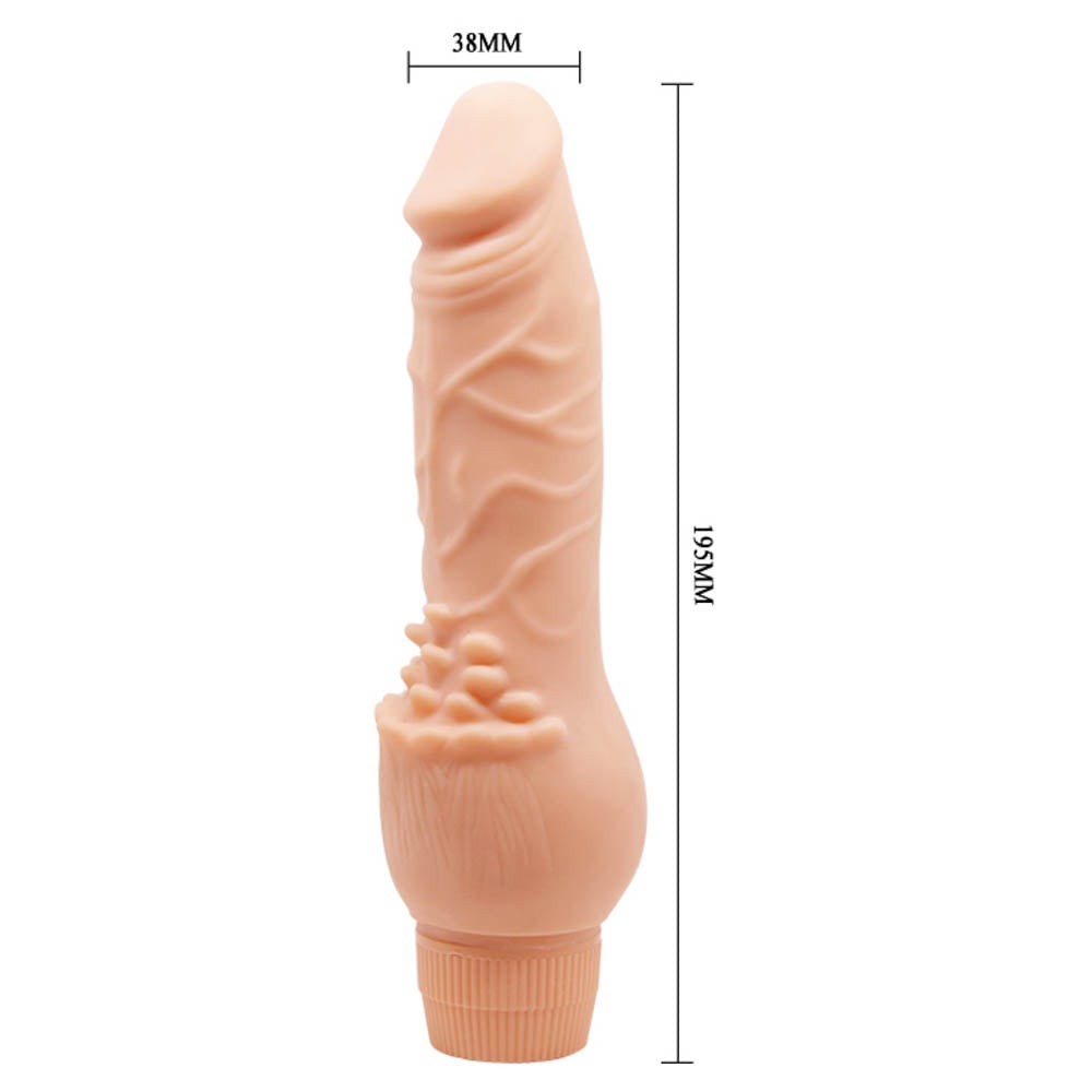 Barbara Clark - Vibrator realist cu striații, 19.5 cm - detaliu 2