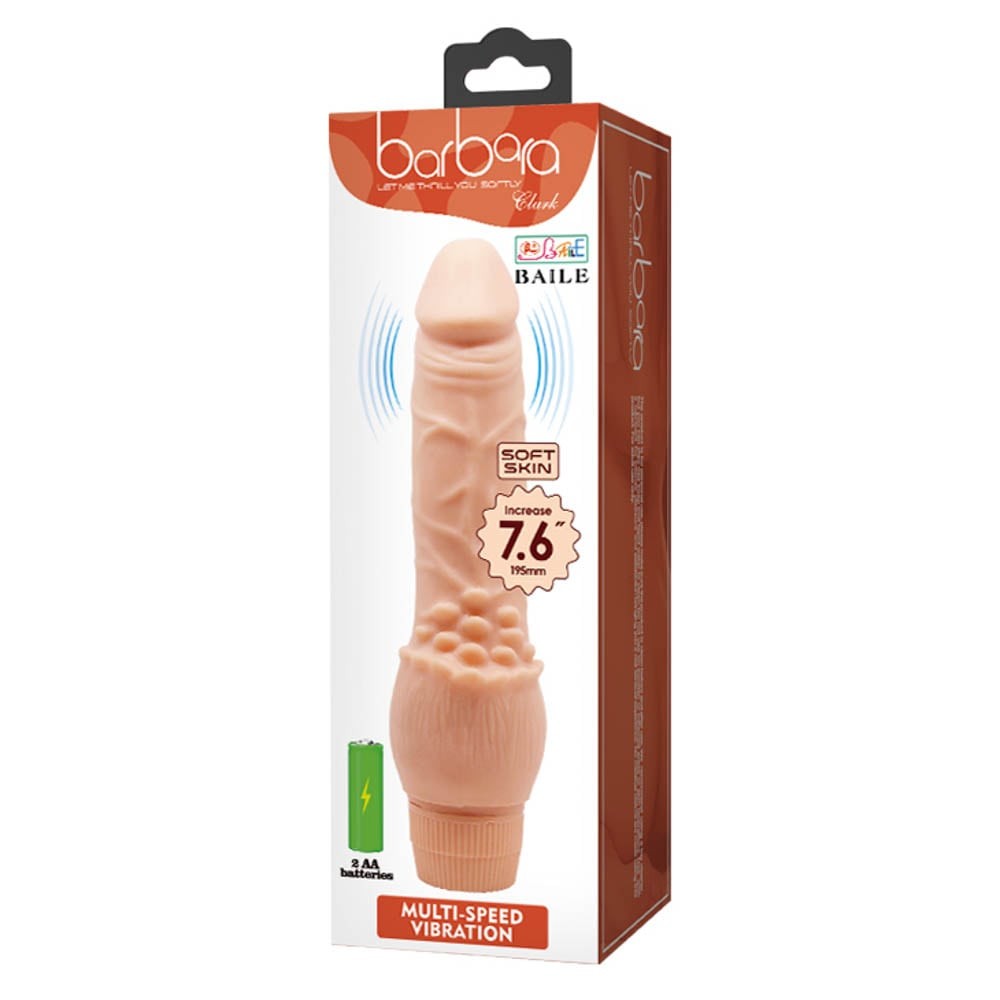 Barbara Clark - Vibrator realist cu striații, 19.5 cm - detaliu 5