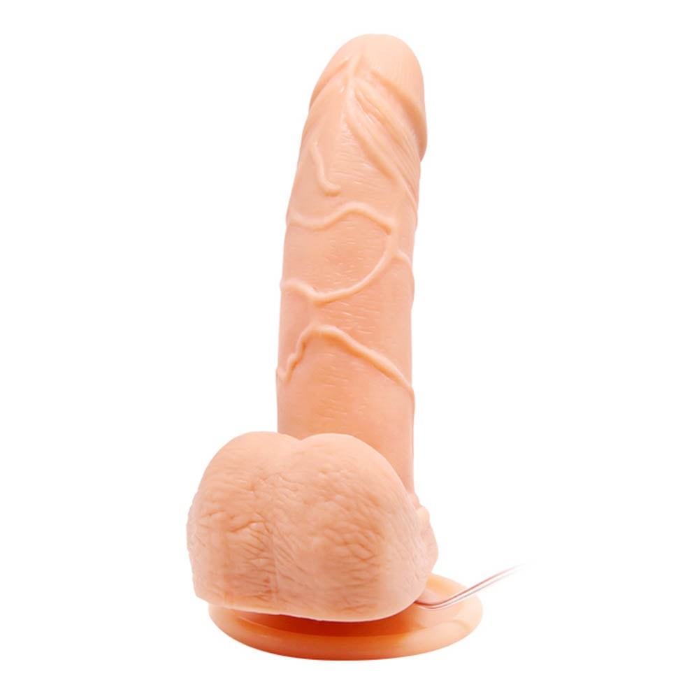Barbara Mark - Vibrator realistic cu cap rotativ, 15 cm - detaliu 3