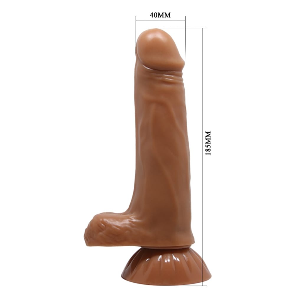 Beautiful Easton - Dildo cu vibrații, 18.5 cm - detaliu 2