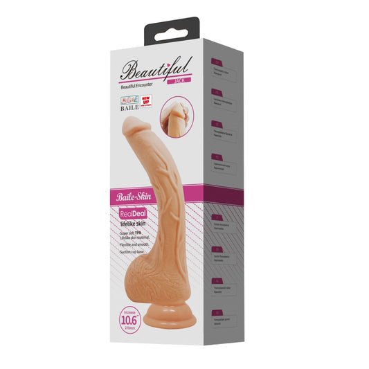 Beautiful Jack 10,6 " Vibrator Realistic cu Telecomanda, 27x5 cm