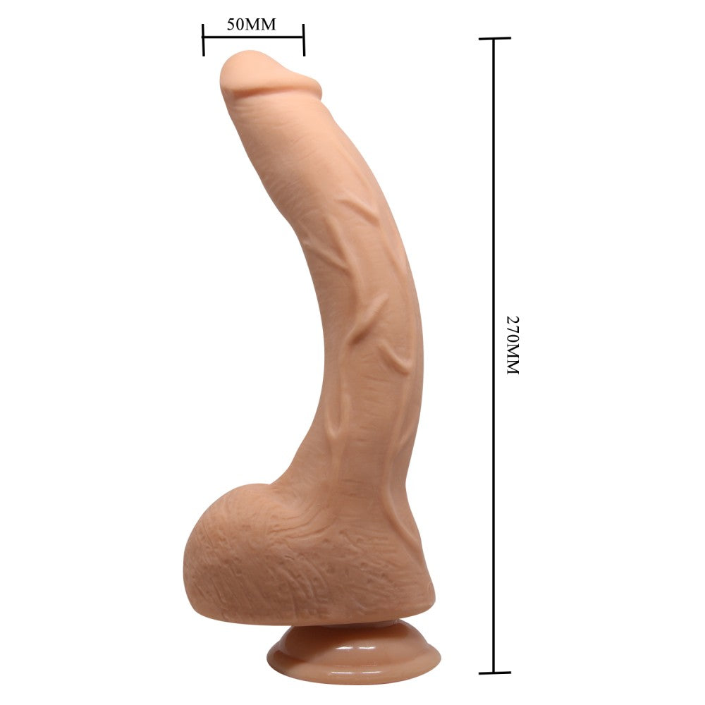Beautiful Jack 10,6 " Vibrator Realistic cu Telecomanda, 27x5 cm - detaliu 5