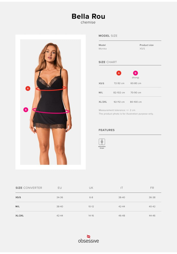 Bella Rou chemise & thong XS/S - detaliu 6