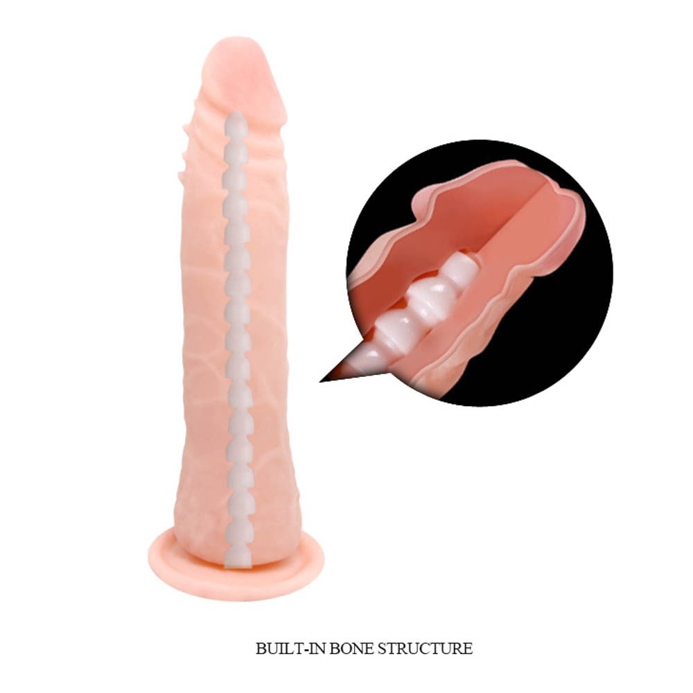 Bendable Dong - Dildo realist cu ventuză, 20 cm