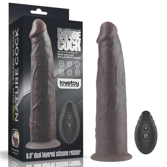 Big Brown - Vibrator realistic, maro, 22.9 cm - detaliu 9
