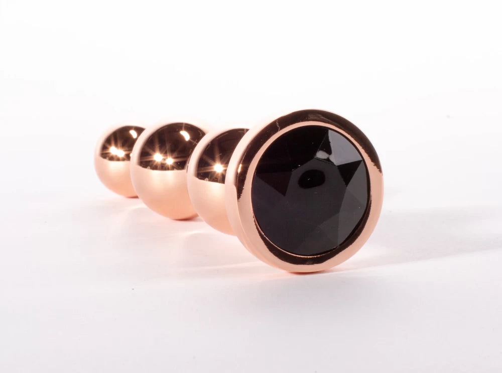 Booty Call - Dop anal metalic, auriu, L - detaliu 3