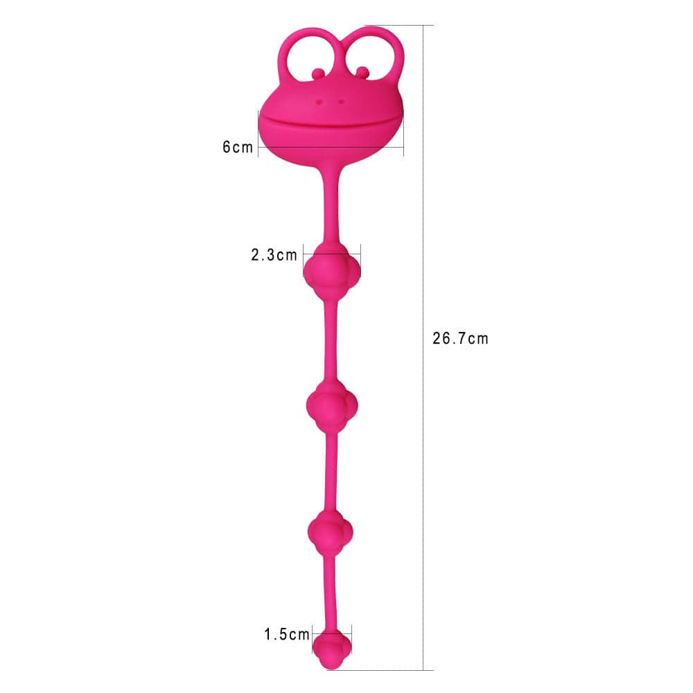 Broscuta Curioasa - Bile Anale din Silicon cu Forma de Broasca, 27 cm - detaliu 1