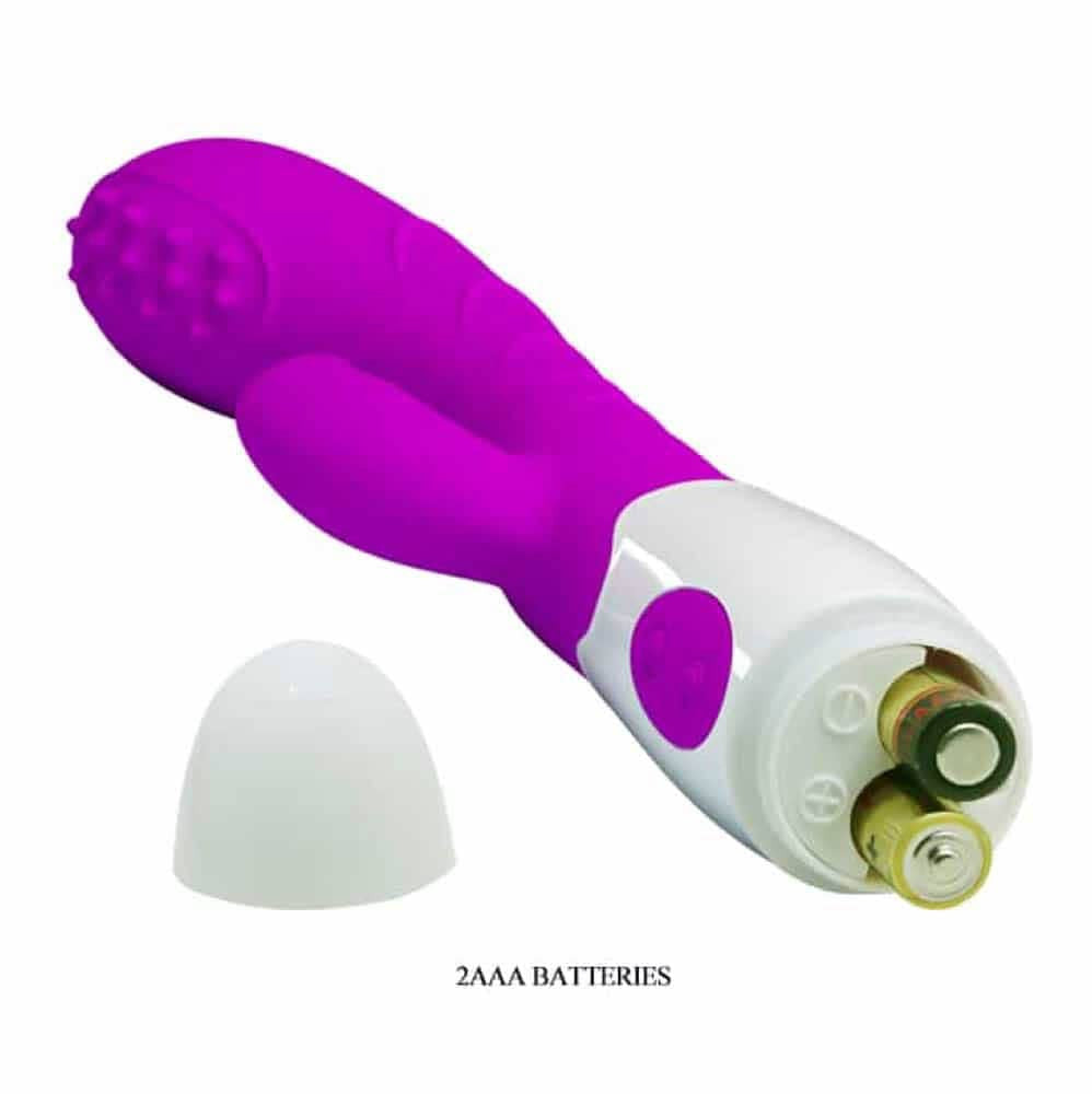 Bruno - Vibrator iepuraș, mov, 20 cm - detaliu 4