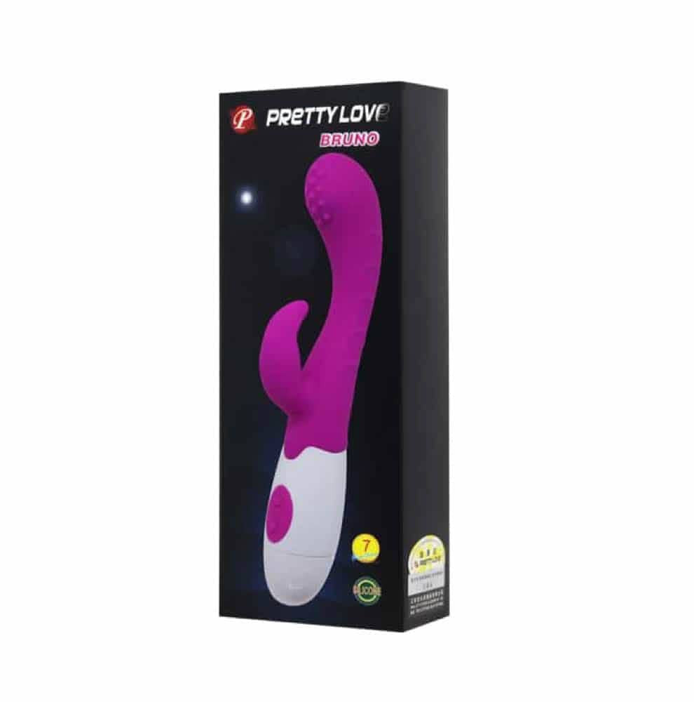 Bruno - Vibrator iepuraș, mov, 20 cm - detaliu 6