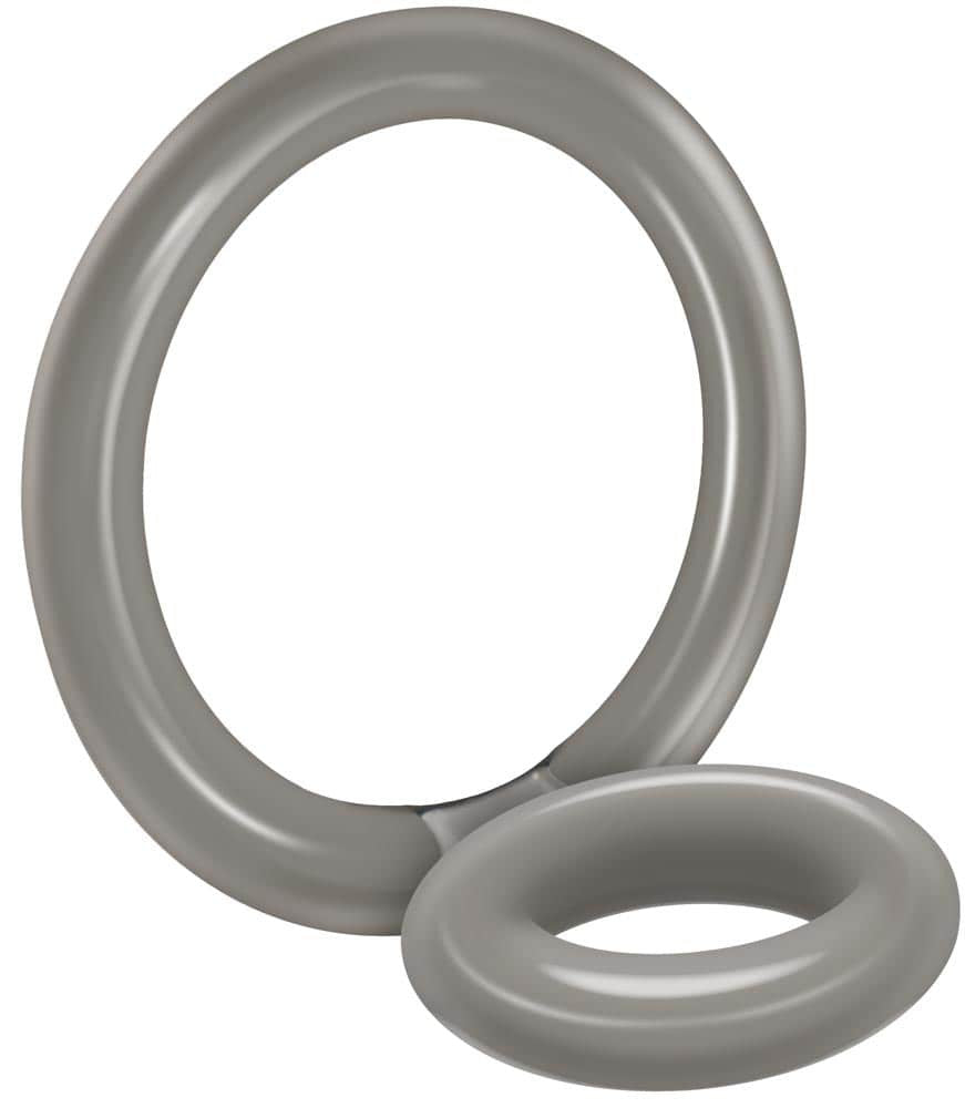 Bullseye - Inel Dublu pentru Penis din Silicon, 4.8 cm