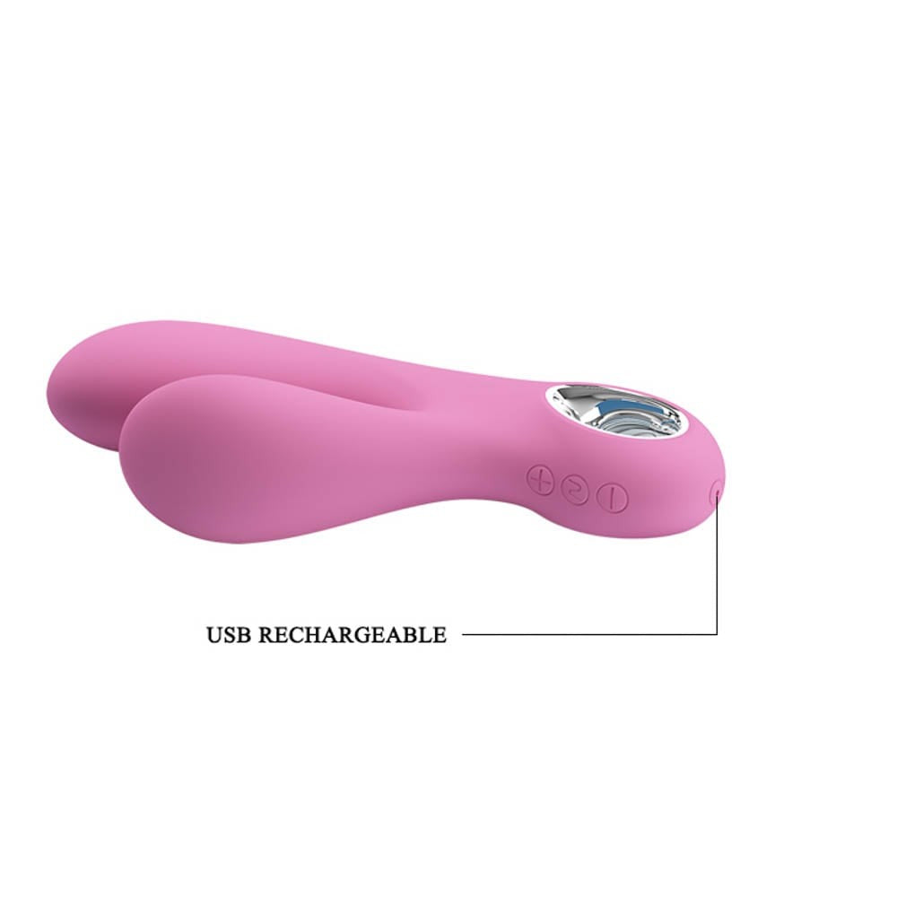 Canrol - Vibrator iepuraș, roz, 17 cm