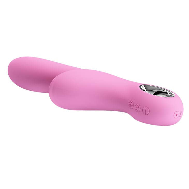 Carol - Vibrator iepuraș, baby pink, 16.5 cm - detaliu 1