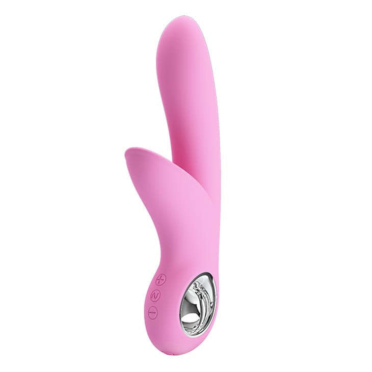 Carol - Vibrator iepuraș, baby pink, 16.5 cm - detaliu 5