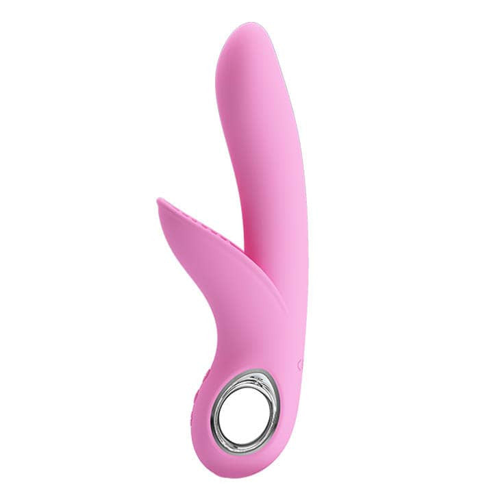 Carol - Vibrator iepuraș, baby pink, 16.5 cm - detaliu 6