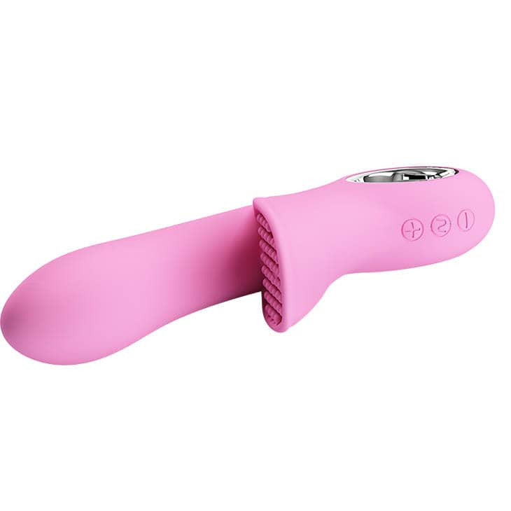 Carol - Vibrator iepuraș, baby pink, 16.5 cm - detaliu 8