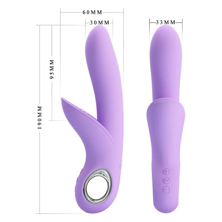 Carol - Vibrator iepuraș, mov, 16.5 cm - detaliu 9