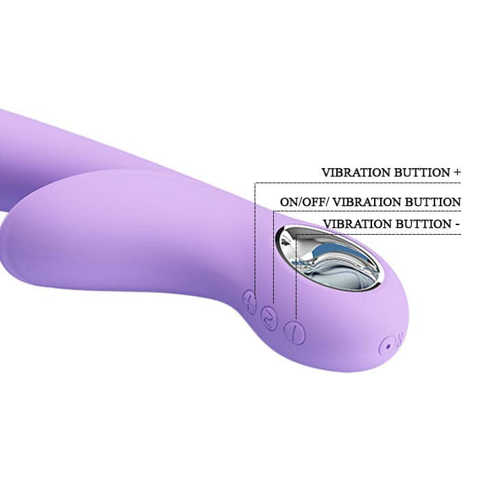 Carol - Vibrator iepuraș, mov, 16.5 cm - detaliu 2