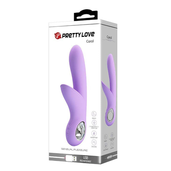 Carol - Vibrator iepuraș, mov, 16.5 cm - detaliu 8