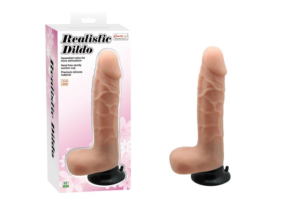 Charmly - Dildo realist, 20 cm - detaliu 3